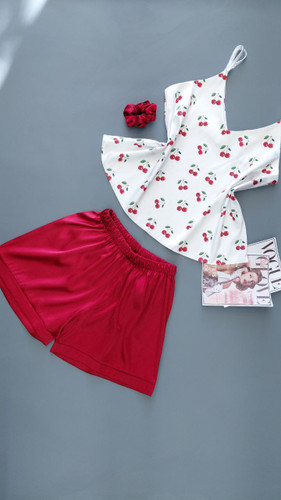 لباس خواب ساتن(تاپ شلوارک)