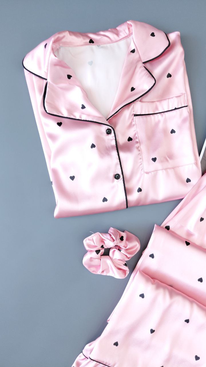 لباس خواب ساتن(بلوز شلوار)