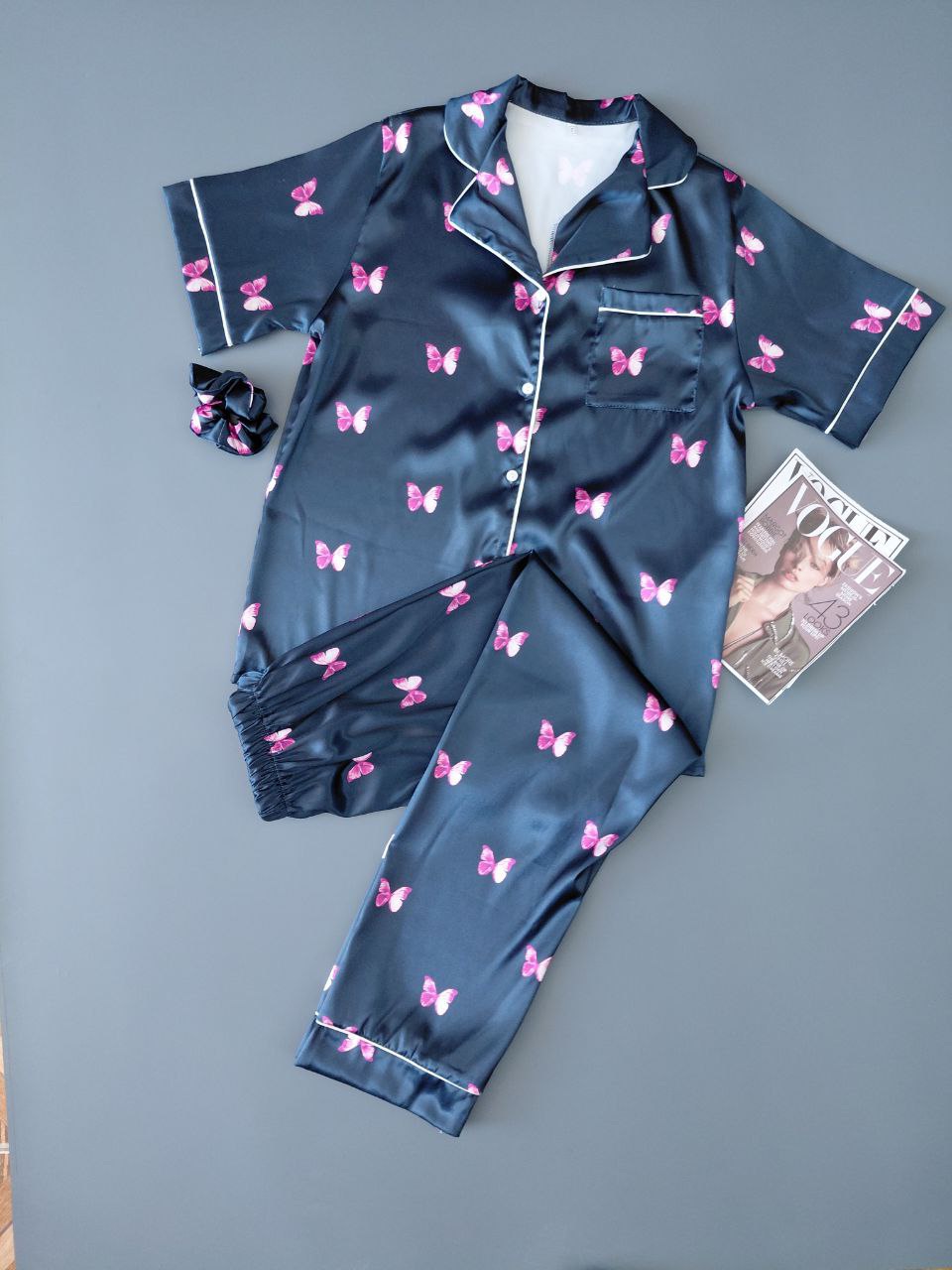 لباس خواب ساتن(بلوز شلوار)