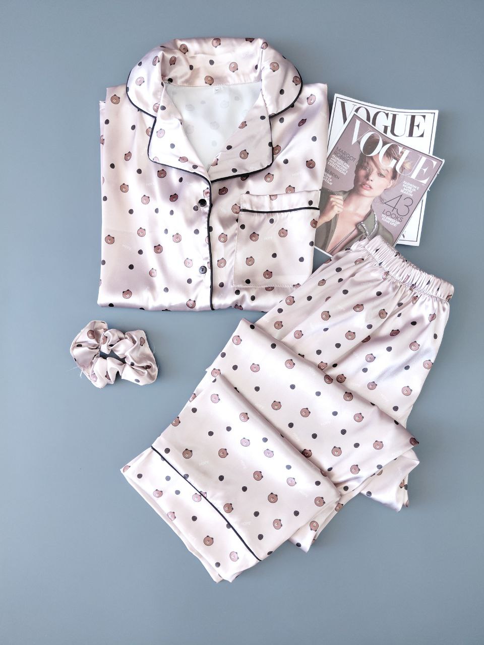 لباس خواب ساتن(بلوز شلوار)